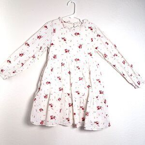 Cat & Jack Floral Long Sleeve Dress 6/6x